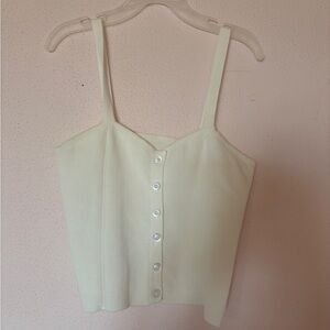 White button up tank
